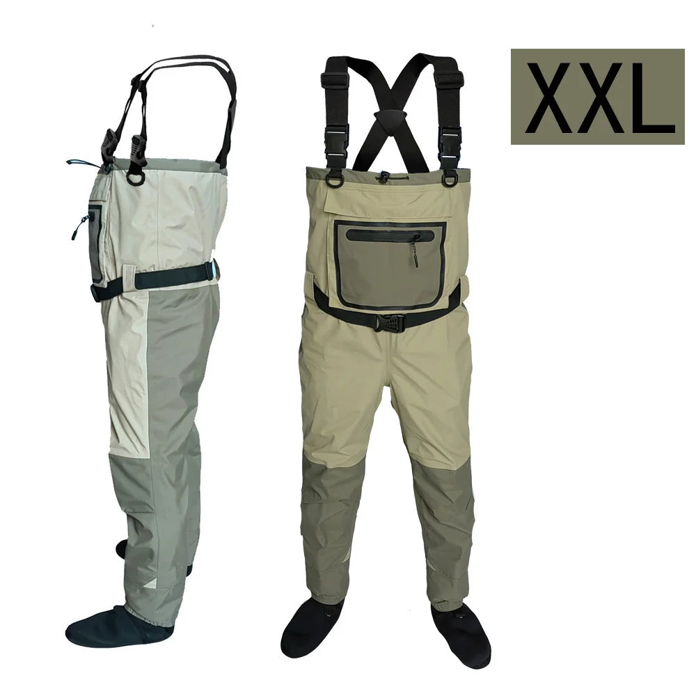Fly Fishing Waders for Kids & Adults – Neoprene Foot, Quick-Dry, Waterproof & Breathable for Men, Rafting & Hunting