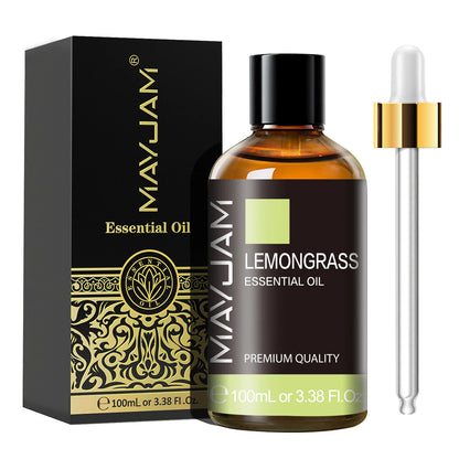 MAYJAM 100ml Essential Oil with Dropper - Sandalwood, Lavender, Eucalyptus & Vanilla for Humidifiers & Candles