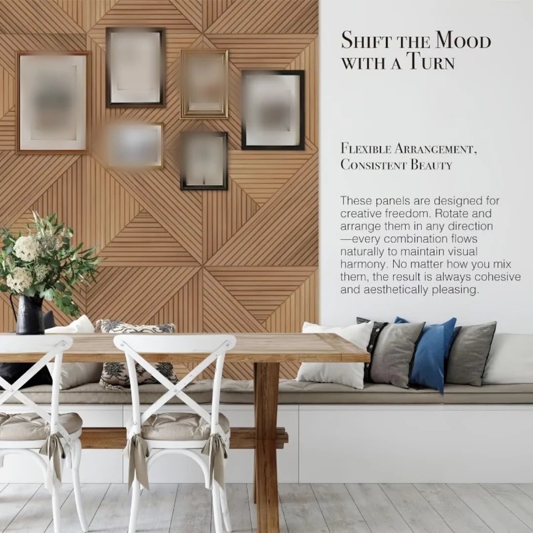 2D PVC Wall Panels - Decorative Peel-and-Stick Wall Stickers for Stylish Home Interior Accent Walls