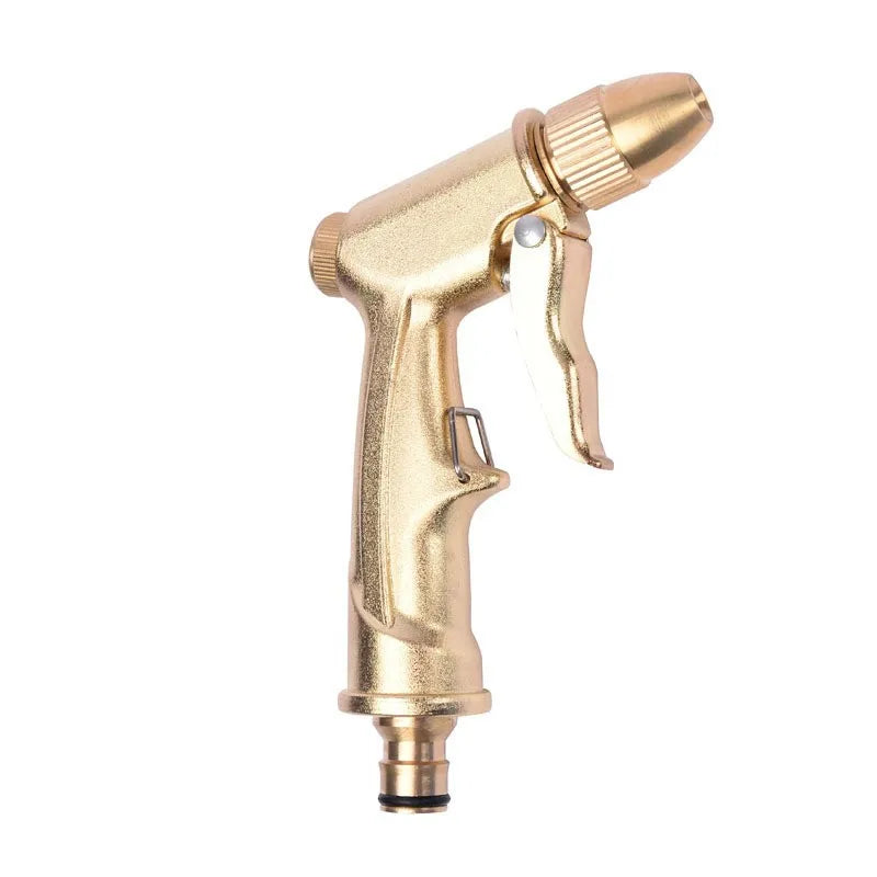 High-Pressure Water Spray Gun - Metal Brass Nozzle for Garden Hose, Lawn, Car Wash & Outdoor Cleaning XY002