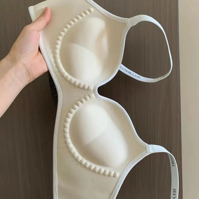 Wireless Push-Up Bra A-C Cup — Seamless Invisible 3D Pad Bralette for Small Chest, Anti-Sagging Comfort Underwear