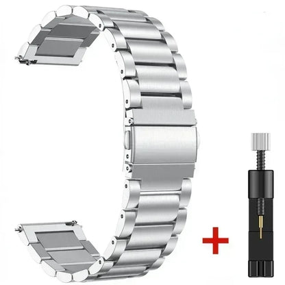 Stainless Steel Replacement Watch Band for NORTH EDGE APACHE-46 Smartwatch – Metal Bracelet Wrist Strap Correa for APACHE 46