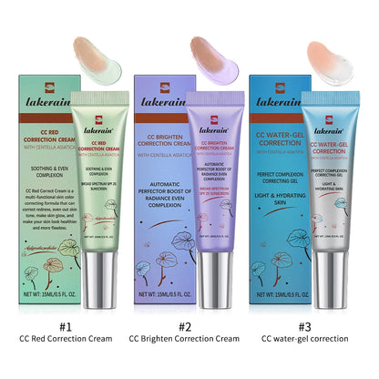 3Pcs/Set CC Cream Centella – Korean Color-Changing Liquid Foundation, Face Base Makeup & Foundation Cream