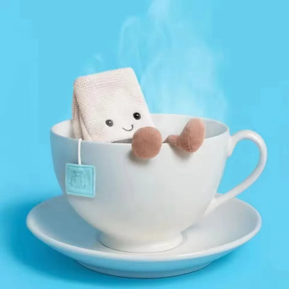 Limited Edition CatS UK Tea Bag Cartoon Doll — Cute Cat & Dog Interactive Toy for Pets or Girls, Perfect Birthday, Christmas & Halloween Gift