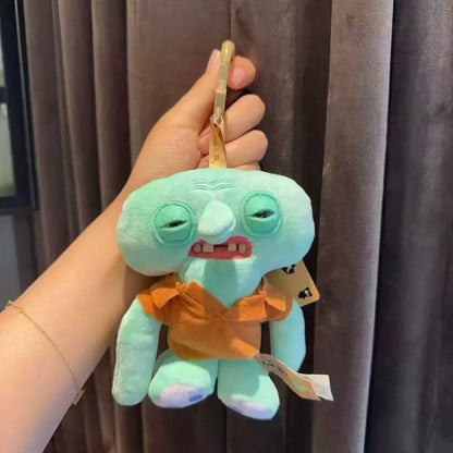 Fuggler SpongeBob Patrick Plush Keychain - Funny Ugly-Cute Monster Backpack Bag Charm
