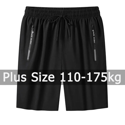 Men's Plus Size Sweatpants – 1/2/3 Pack Loose Fit Elastic Waist Sport Shorts for Running & Fitness (1XL-7XL)