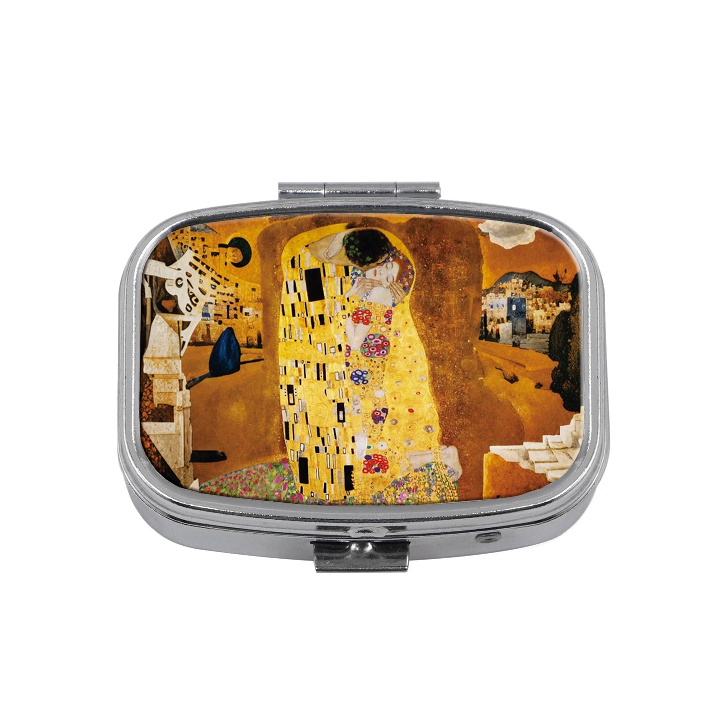 Dragon & Tiger Metal Medicine Box - Moisture-Resistant Portable Pill Storage Case with Movie-Inspired Design