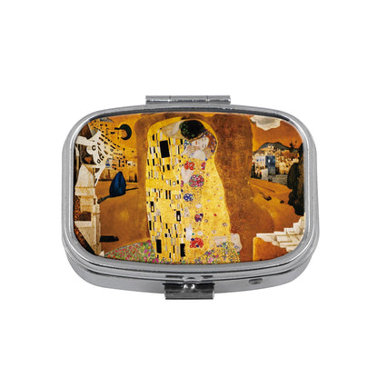 Dragon & Tiger Metal Medicine Box - Moisture-Resistant Portable Pill Storage Case with Movie-Inspired Design