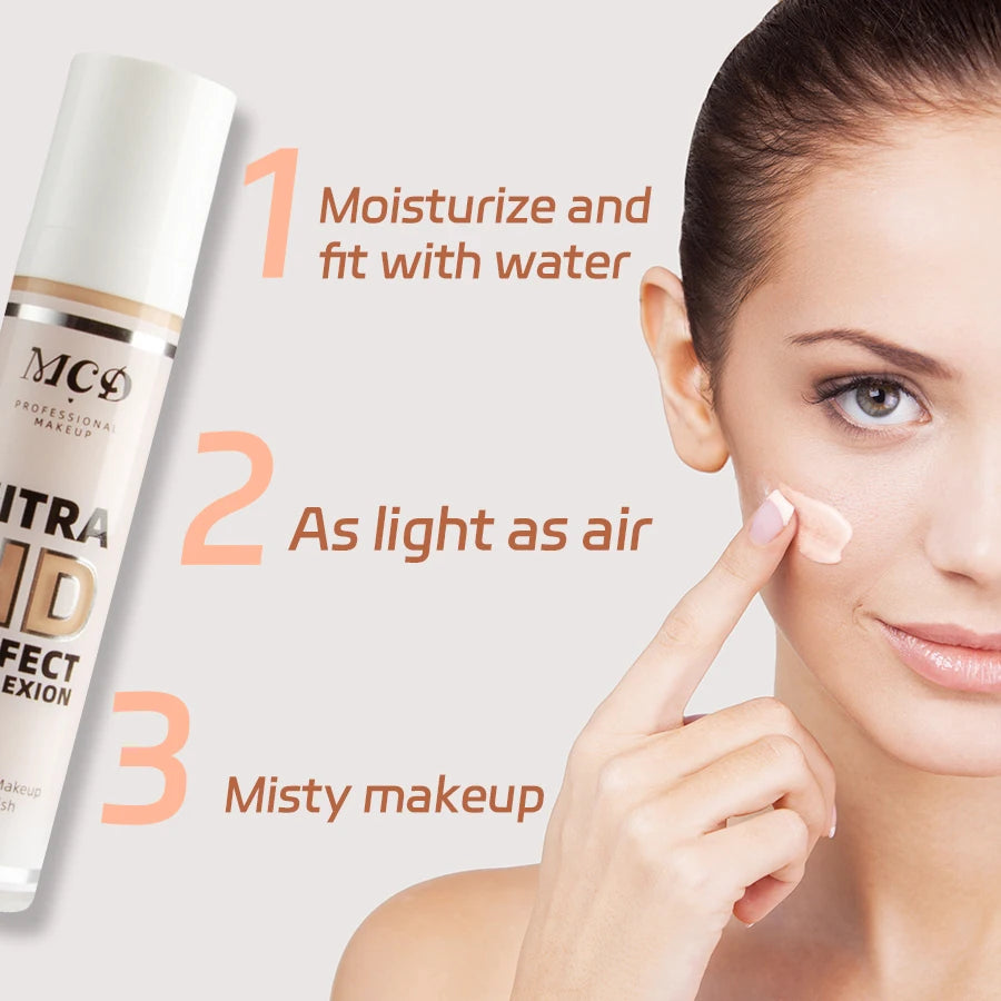 9- Shade Full Coverage Liquid Concealer Foundation – Natural Matte Cushion Makeup Base for a Smooth, Flawless Finish