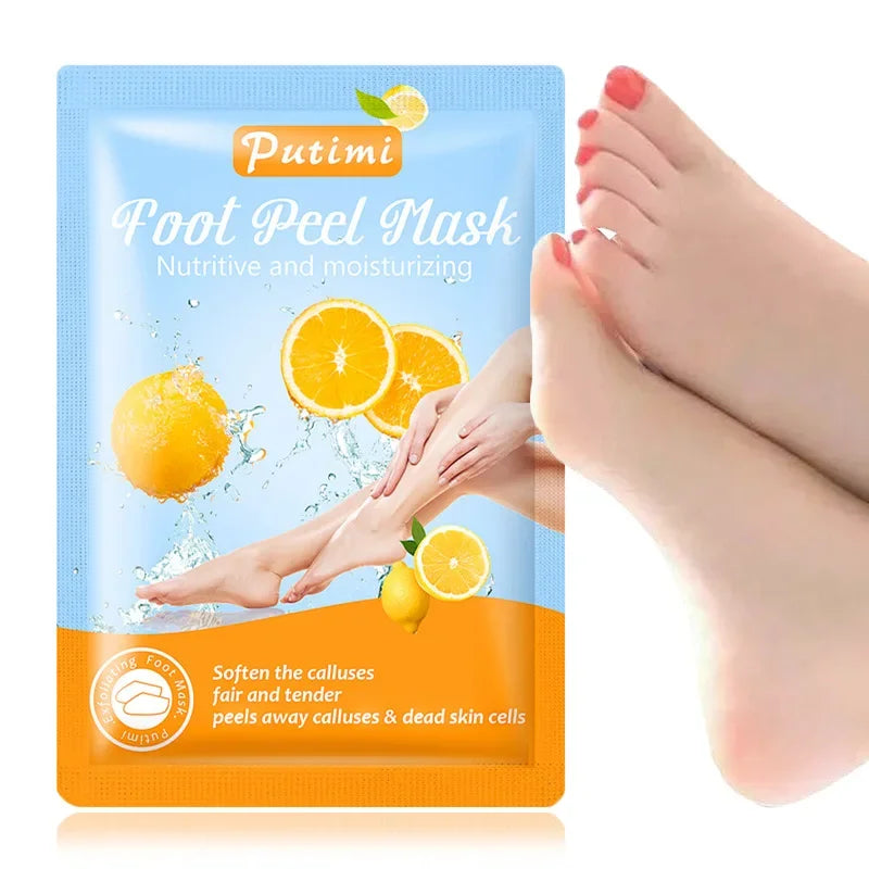 Honey Foot Mask – 1 Pair for Dead Skin & Callus Removal, Exfoliating Foot Treatment, Whitening Foot Spa & Skin Care Tool