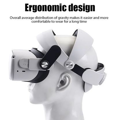 Adjustable Head Strap for Oculus Quest 2 – Comfortable VR Headwear Replacement Accessory