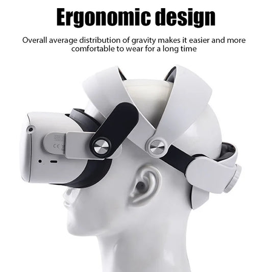Adjustable Head Strap for Oculus Quest 2 – Comfortable VR Headwear Replacement Accessory