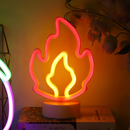 Countertop Decorative Neon Sign – USB or Battery-Powered Night Light for Holiday, Party, Kitchen & Home Decor