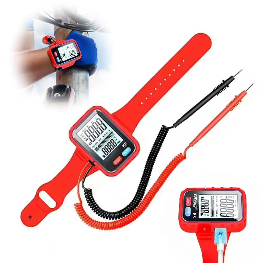 Auto-Range Digital Multimeter - NCV Voltage Detector with Capacitance Measurement for Electrical Testing & Repair