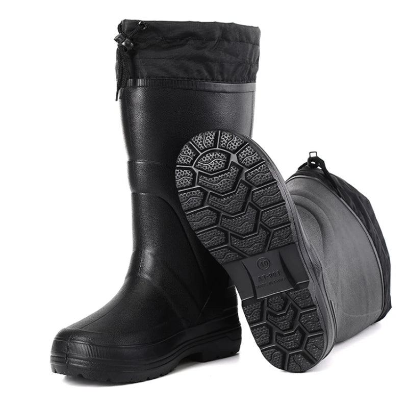 2025 Men’s High-Quality EVA Rain Boots – Non-Slip, Waterproof Winter Snow & Work Shoes with Platform