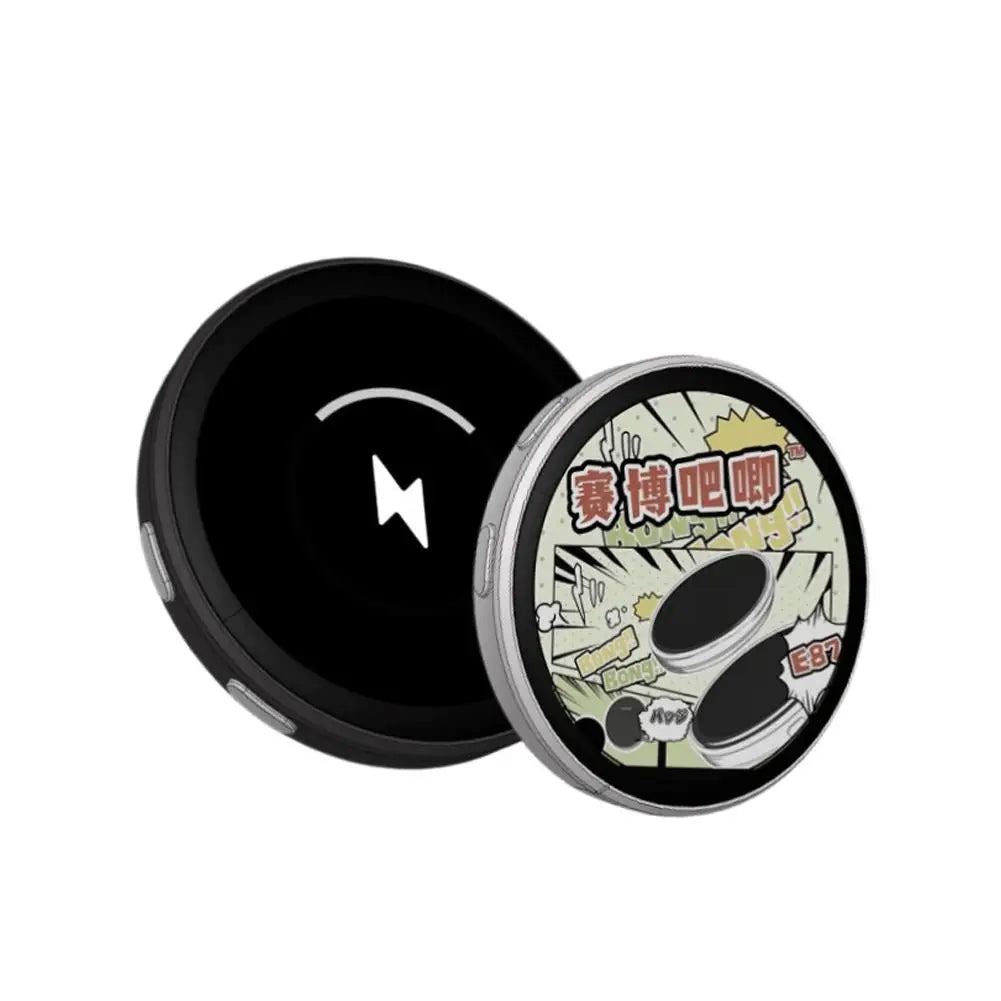 Dynamic Electronic Anime Badge - Touch-Control Digital Display for Photos, GIFs & Videos