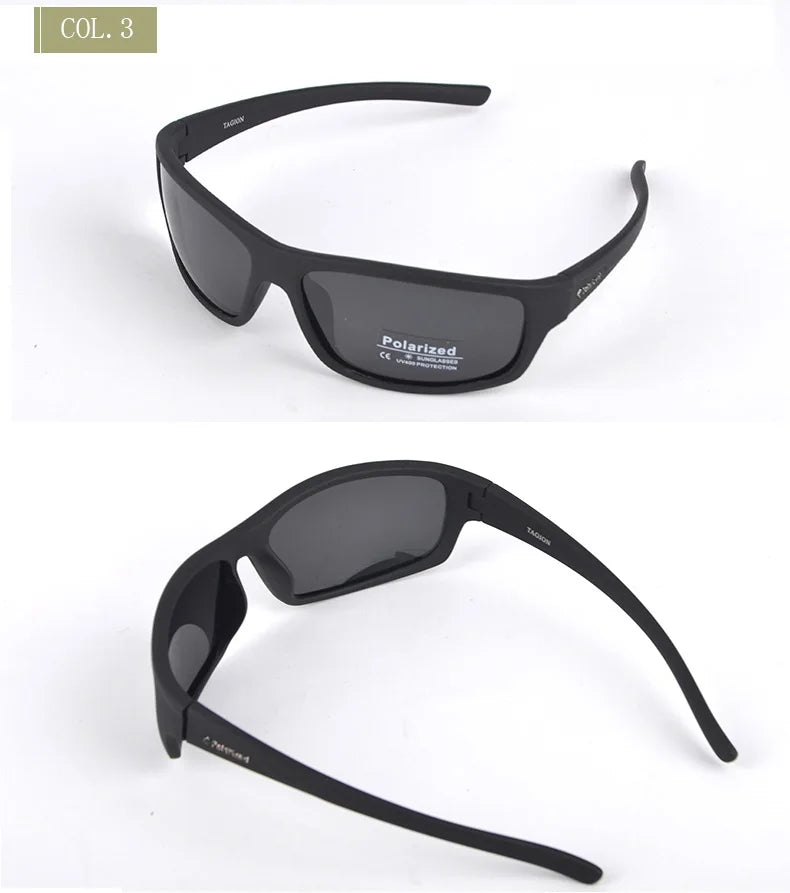 Men's Polarized Sport Sunglasses – UV400 Hiking Glasses with Polaroid Lenses, TG5104 Hipster Style