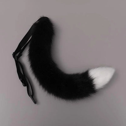 Fluffy Cat Tail - Soft Faux Fur Adjustable Cosplay Costume Accessory
