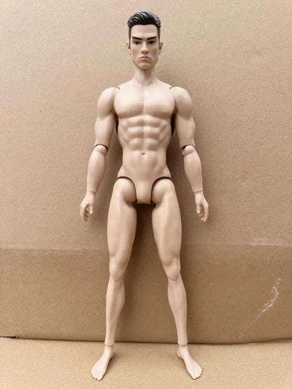 1/6 Boys Doll – 30cm Movable Joint Male Figure, Solid DIY Toy for Kids Birthday Gifts
