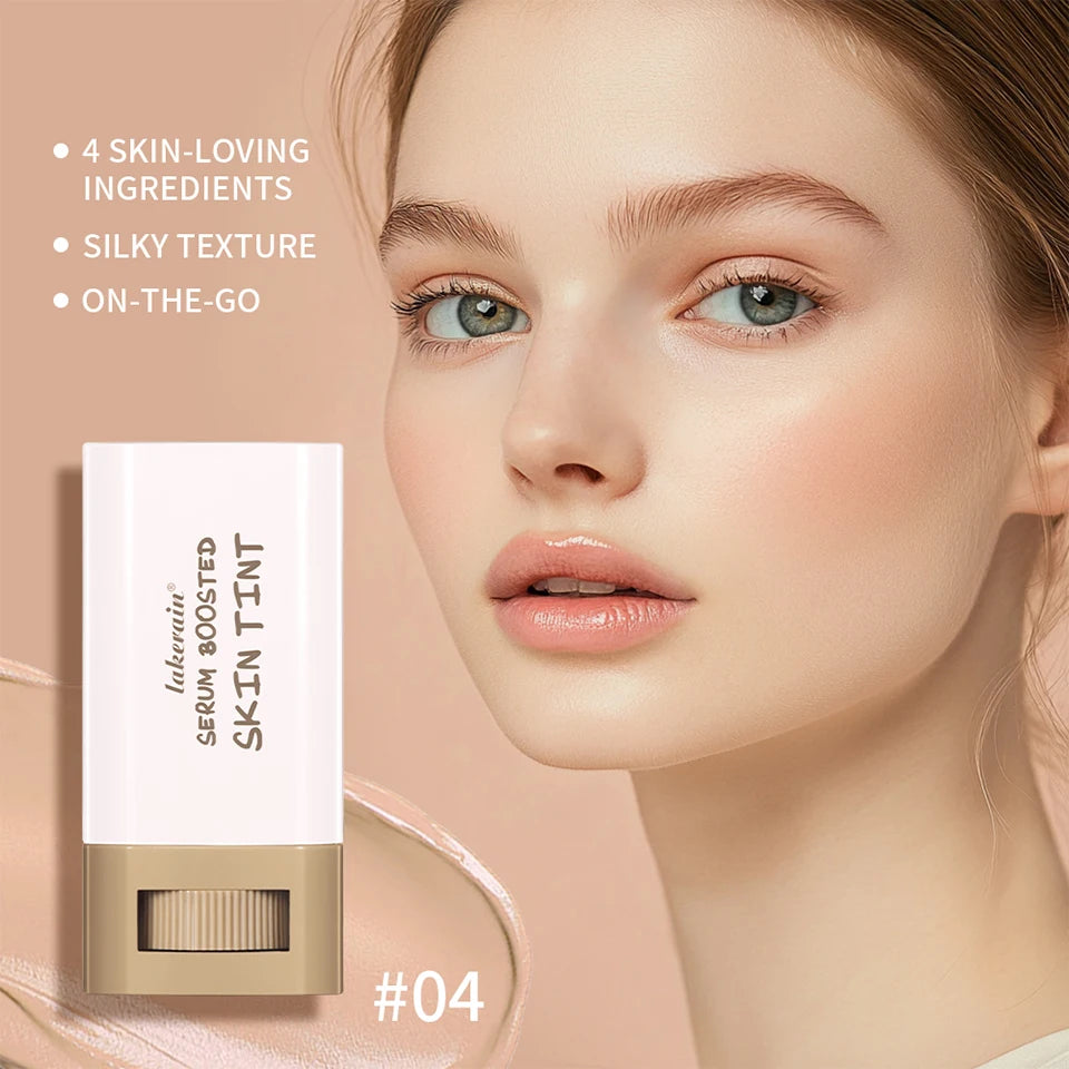 Waterproof Skin Tint Stick – Nourishing Tinted Foundation & Contour Balm for Face Makeup