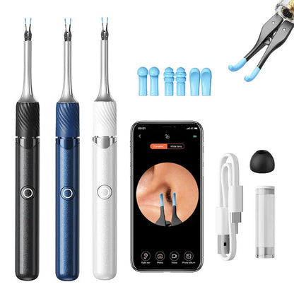 Visual Ear Cleaner with Camera – 12MP Ear Wax Removal Tool with Ear Pick, Tweezers & 6 Ear Spoons for Ear Care