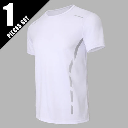 Men’s Summer Quick-Dry Sports T-Shirt – Printed Short Sleeve Loose Fit Athletic Running & Fitness Top for Teens and Adults