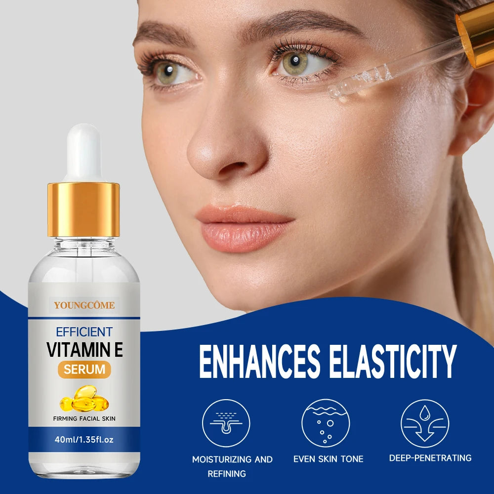 Vitamin E Facial Serum – Moisturizing Skin Care Essence for Pore Care, Fine Lines & Dark Spot Appearance