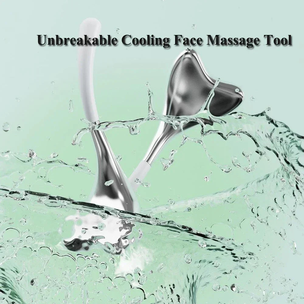 Ice Globes for Face — Luxury Rose Gold Cryo Sticks, Cold & Heat Relief Facial Massage Roller, Beauty Tool & Birthday Gift