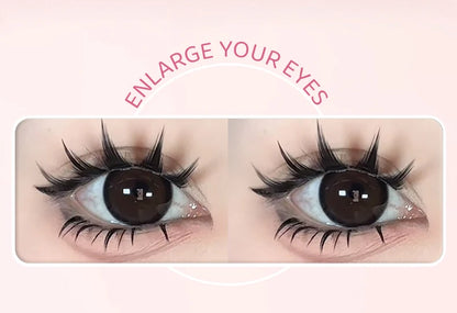 DINGSEN 5 Pairs Manga Style False Eyelashes — Soft, Natural, Long Anime Wispy Strip Lashes for Makeup