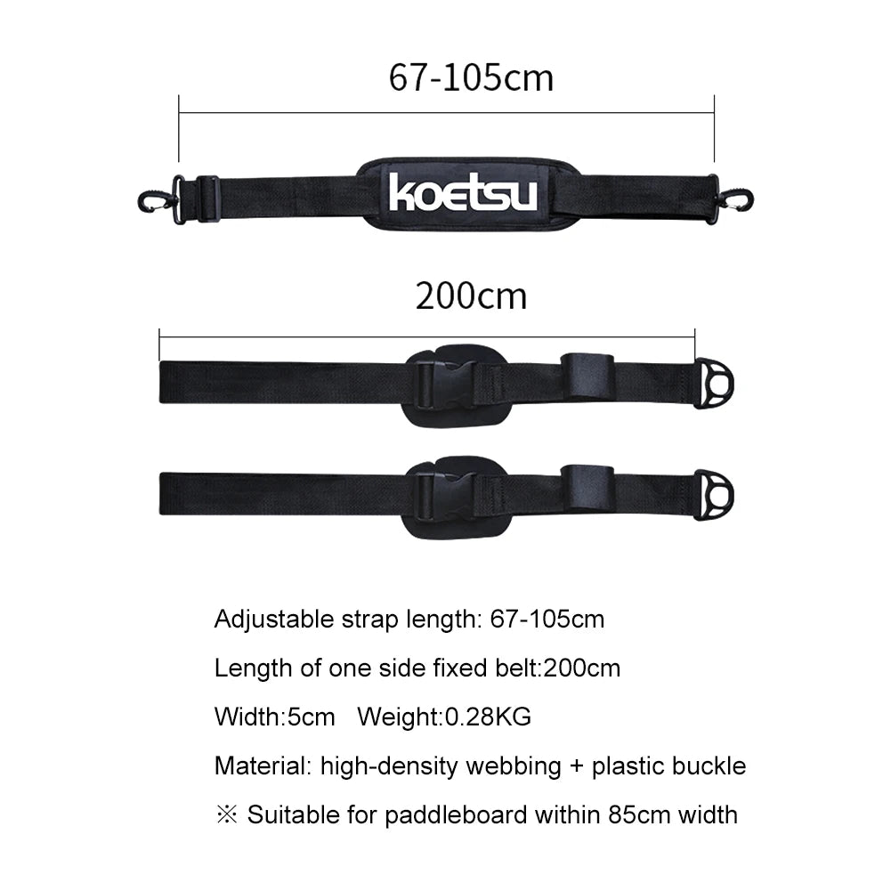 Adjustable Surfboard Shoulder Strap – Carry Sling for Paddleboard, Surfboard, Wakeboard, Kayak & Surfing Gear