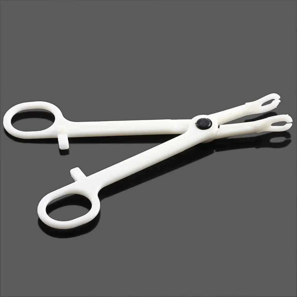 Disposable Body Piercing Tool Kit - Professional Piercing Needle & Clamp Set for Ear, Nose & Navel