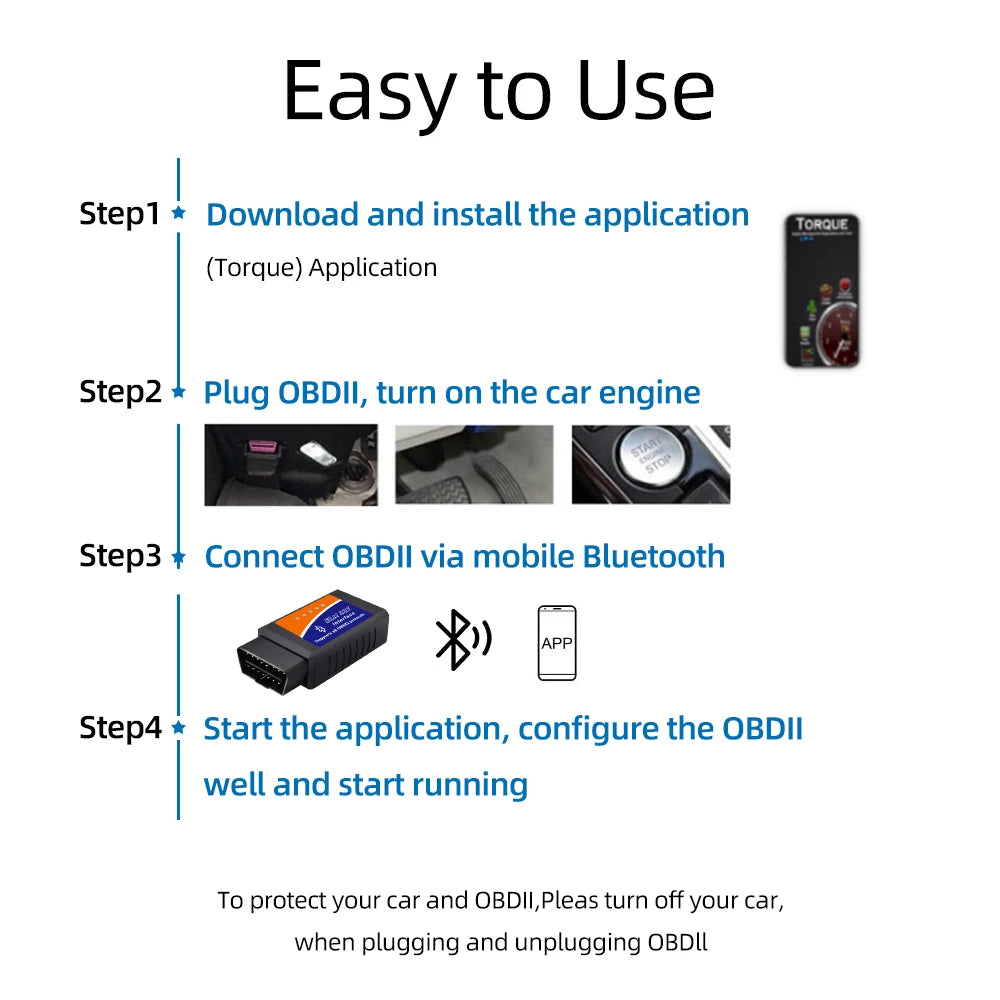 ELM327 OBD2 Scanner - WiFi & Bluetooth Car Diagnostic Code Reader for Android iOS