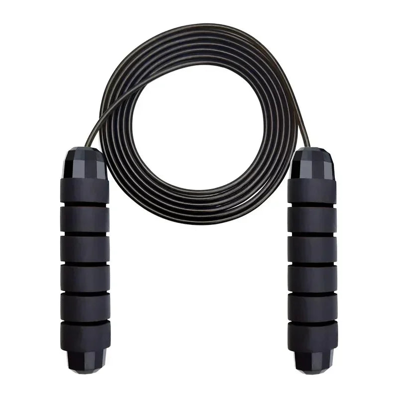 Adjustable Tangle-Free Speed Jump Rope - Ball Bearing Skipping Rope with Foam Handles for Home Workouts, Fitness & Cardio