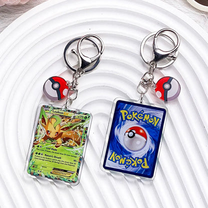 Pokemon Acrylic Keychain Charms - Pikachu Bulbasaur Jigglypuff Bag Pendant Backpack Accessories Gift