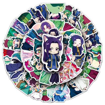 The Apothecary Diaries Anime Stickers 50PCS - Cartoon Graffiti Decals for Laptops, Phones, Guitars, Bikes & More
