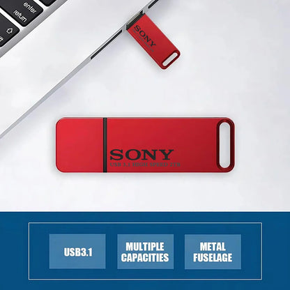 SONY High-Speed PenDrive – 2TB, 1TB, 512GB, 256GB USB Flash Drive for Xiaomi Phones, Portable Metal USB Stick