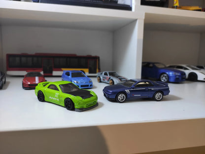 1:64 Alloy Car Wheels & Rubber Tires Set - Replacement Axles for Hot Wheels, Matchbox & Model Cars