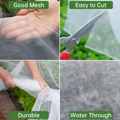 Garden Insect Protection Net – Plant & Vegetable Care Cover for Tomato, Pepper, Fruit, Pest & Bird Control