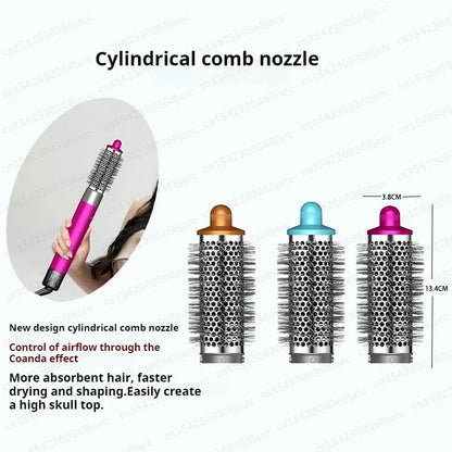 Hair Styler Nozzle for Dyson Airwrap HS01/HS05 & Sencicimen X9 – Multi Hair Curler & Smoothing Brush Attachment