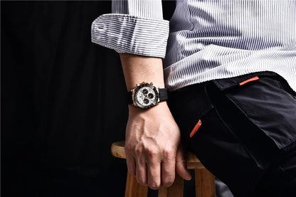 40mm PAGANI DESIGN V2 Men’s Quartz Watch – Sapphire Retro Chronograph Stainless Steel Waterproof
