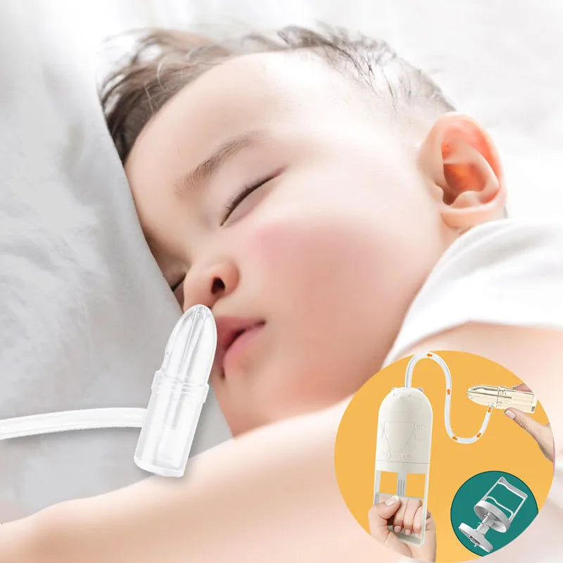 Baby Nasal Aspirator with Hand Pump - Hygienic Nose Cleaner with Soft, Non-Invasive Tip for Infants