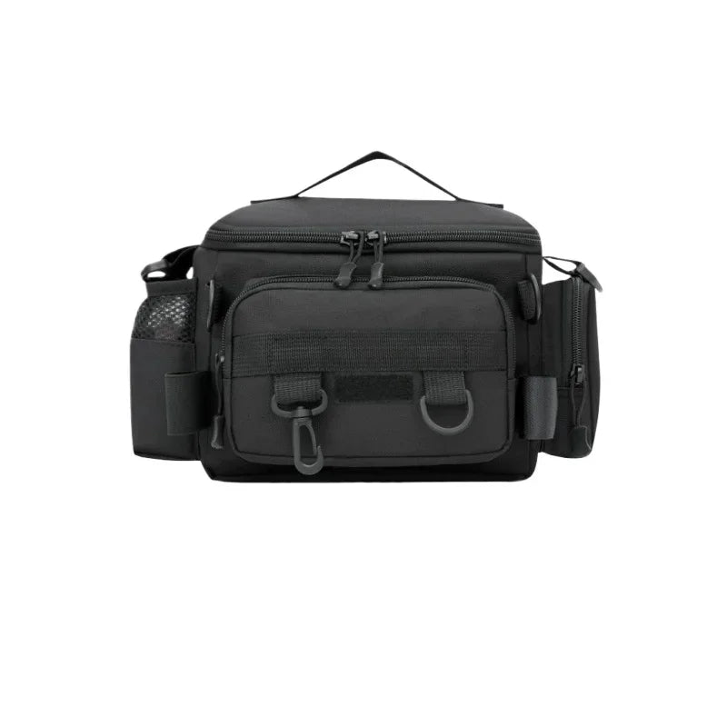 Portable Fishing Tackle Shoulder Bag – Storage Bag with Rod Holder for Outdoor Sports & Fly Fishing