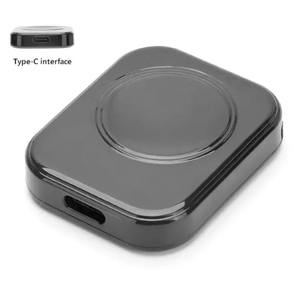 Portable USB-C Magnetic Wireless Charger - Fast Charging for Samsung Galaxy Watch 7/6/5/4, Watch 4 Classic, Watch 5 Pro, Watch 3 & Active
