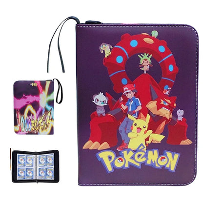 NEW Pokémon Card Album — 400pcs Binder Zipper PU Leather Storage Book for Anime Card Game Collection