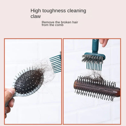 Unique Massaging Hair Cleaner Tool - Comb Cleaning and Massaging Product