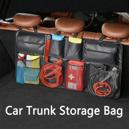 Waterproof Car Seat Back Storage Hanging Bag - SUV Mesh Pocket Organizer for Car Interior