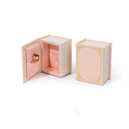 Velvet Ring Box with Graduation Cap Design – Jewelry Packaging for Wedding, Engagement, Earrings & Graduation Gift Organizer