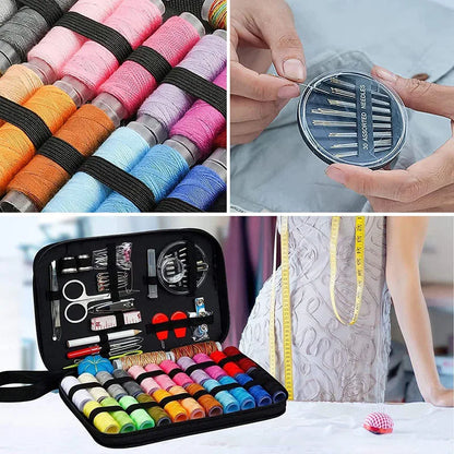 DIY Multi-Function Sewing Box Set: Hand Quilting, Stitching, Embroidery Thread Sewing Accessories and Tools Kit