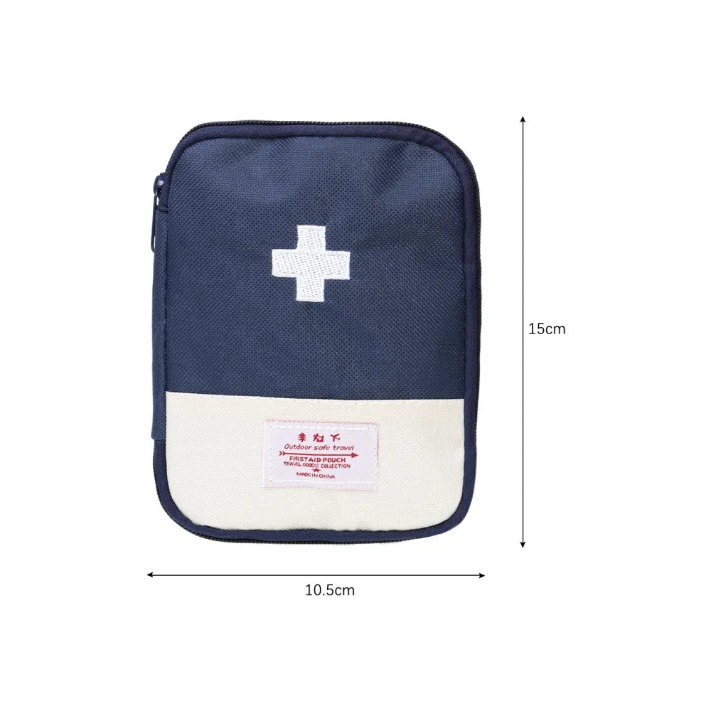 Portable Medicine Bag – Cute First Aid Kit Organizer, Medical Emergency Kit for Travel, Outdoor & Household Pill Storage