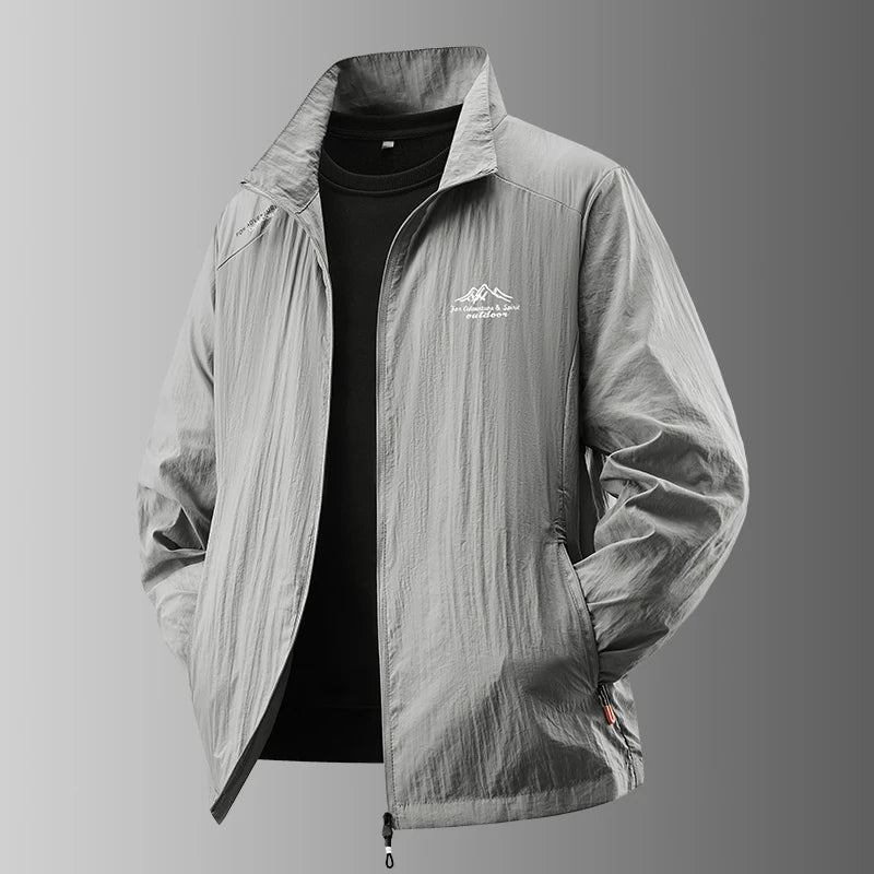 Men’s UV Protection Summer Jacket - Ultra-Light Breathable Sunproof Fishing Coat for Outdoor Activities